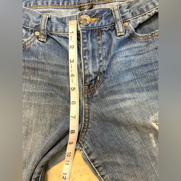 Ana Med Wash Distressed Cropped Jeans Size 30/10 - Picture 5 of 8